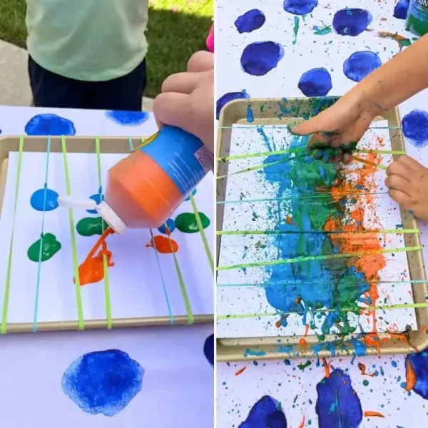 Rubber band painting friends art lab 1024x1024